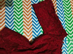 Burgundy Lace crochet  Top