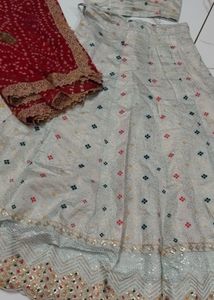 Sky Blue Lehenga