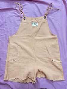 Nudish Peach Dungaree/jumpsuit Above Knee