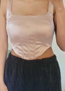 New Me Corset  Style Top With Square Neck