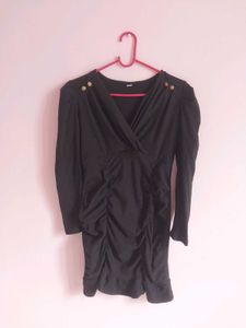 Chic Black Mini  And Cherry Red Dress