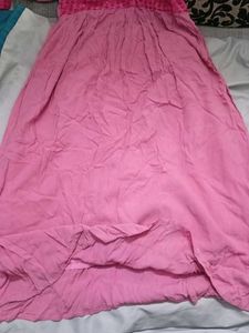 Pink Embellished Anarkali Kurta