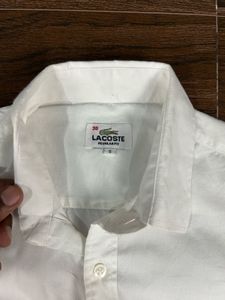 Lacoste White Short Sleeve Shirt