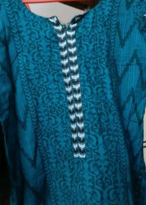 Patchwork Dress With Cotton Dupatta