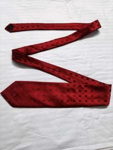 Bagutta By Bentley Red Patterned Silk Tie
