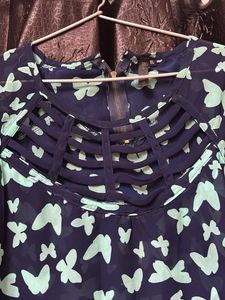 Butterfly Print Top