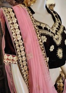 Velvet Bridal Lehenga New With Tag
