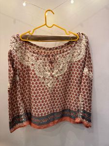 Chikankari Embroidered Bohemian Blouse