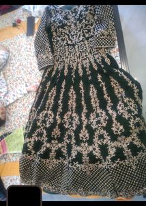 Bottle Green Bridal Gown