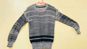 Striped Grey Sweater