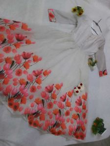 Floral Print  Anarkali Kurta