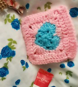 Heart Granny Square Pouch🤞💗