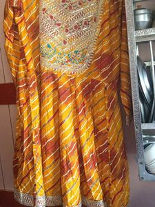 cotton tunic yellow, orange