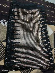 Sparkling Black Sequin Fabric