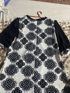 White Floral Print Top