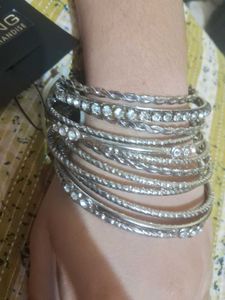 Silver Bangle Set