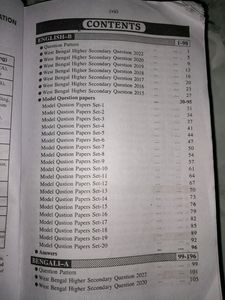 Wbchse Previous Years Questions and Test Papers .