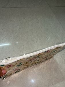 Floral Embroidered Clutch