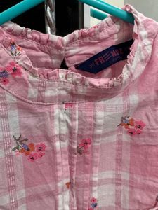 Cute Pink Floral Top