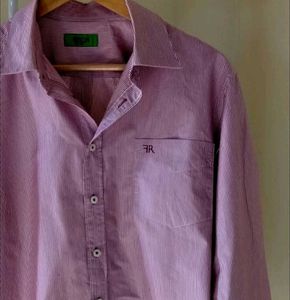 Pink Strips Shirt For Woman