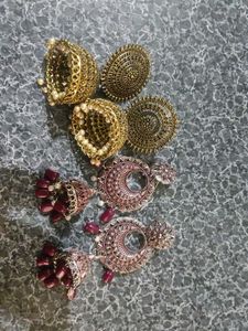 Oxidized Jhumka Earrings