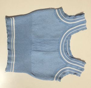 Blue Knit Top