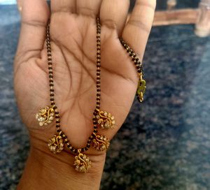 Beautiful Peacock Charms Black Beads