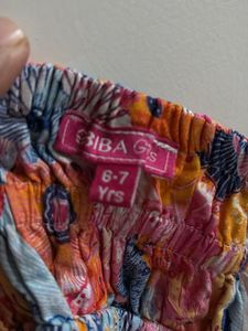 Floral Print Girls Dress for 4-6 year girl