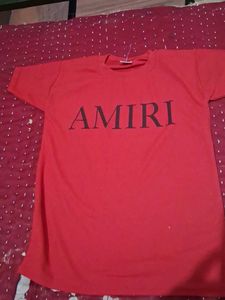 AMIRI Red Logo Tee - Size M
