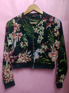 Floral Bomber Jacket