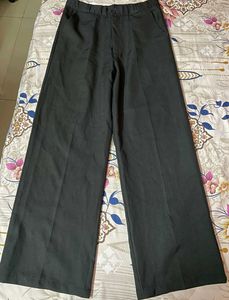 Wide Leg Black Formal Pants