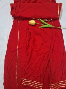 Red Kurta Set