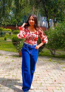 Flower Print Top