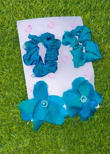 Blue Hair Accessories Set