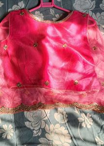 beautiful bright pink cape blouse