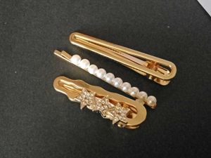 Hair Clip Sets - Gold &amp; Pearl Combo Of 2 Set