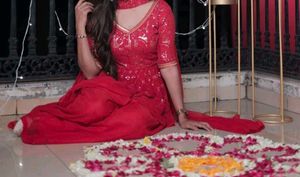 Red sharara suit❤️