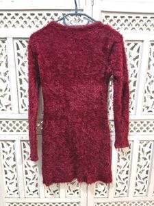 🎀Buy1 Get1 Free Fuzzy Knit Bodycon Dress D