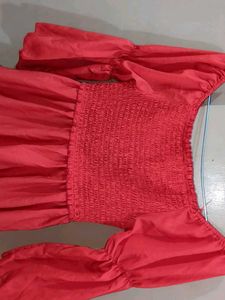 Chic Red Ruffled Tiered Dress