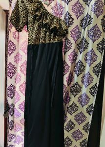Leopard Print One-Shoulder Top &amp; Pants Set