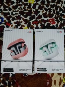 Boat Airdopes 155 - Pink & Mint
