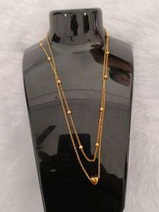 Gold Double Layered Necklace