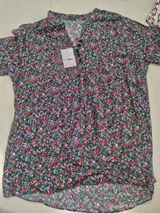 Floral Print Cotton Top - 40 Bust