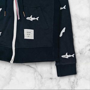 &#39;Thom Browne&#39; Navy Hoodie, Made In Japan