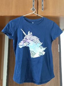 Unicorn Blue T Shirt