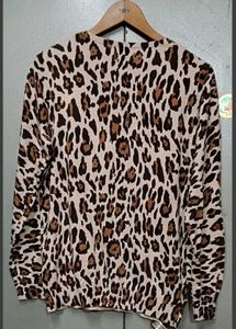 Designer Animal Print Cardigan