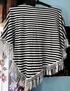 White Cotton Cape Top