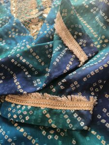 Blue  Kurti Set