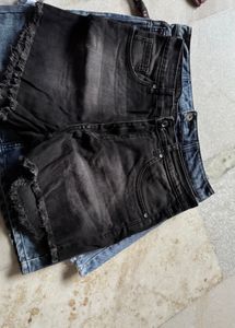 Women Denim Shorts Combo Of 3 Piece