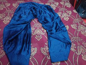 Elegant Blue Punjabi Soft Silk Suit Patiyala Salwa